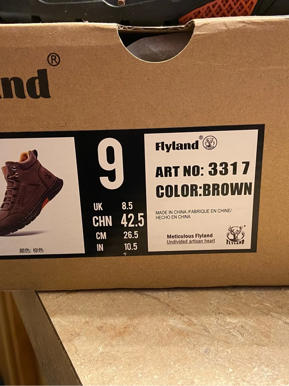 Men's Brown Outdoor Ankle Boot with Cushioned Sole